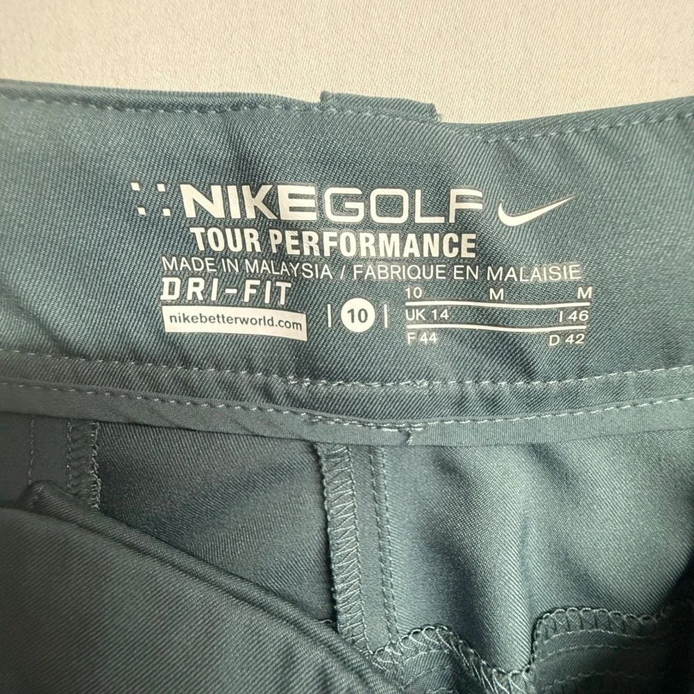 Nike Golf Tour Performance Dri-FIT Pants Women's 10 Blue Gray Stretch Golf